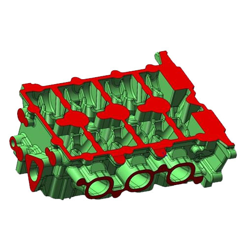 美國康明斯缸蓋背面 